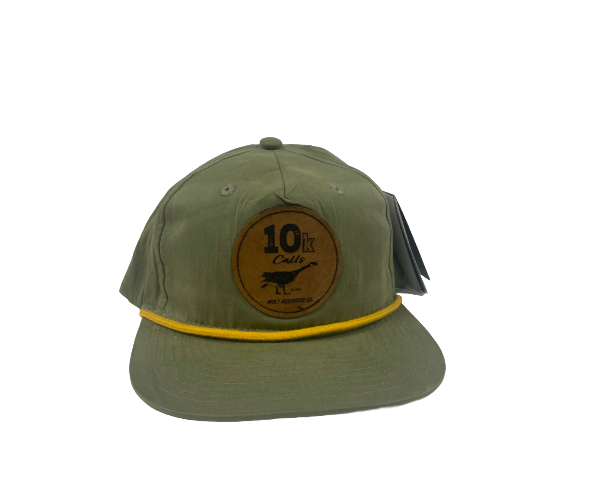 10k Calls Classic Leather Patch Rope Hat
