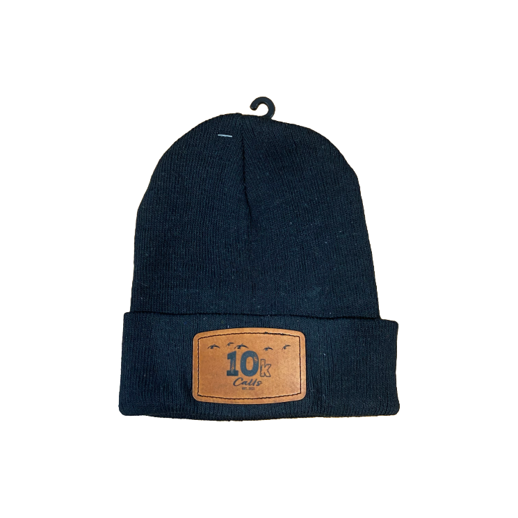 10k Calls Leather Patch Stocking Hat