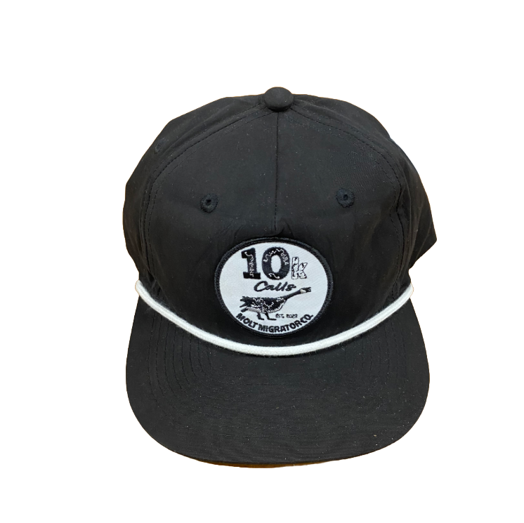 10k Black & White Classic Rope Hat